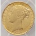 AUSTRALIA 1880 . ONE 1 SOVEREIGN . SYDNEY . GOLD . SLABBED